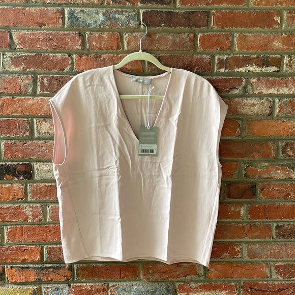 Everlane light Pink cap sleeve Blouse - Picture 1 of 4